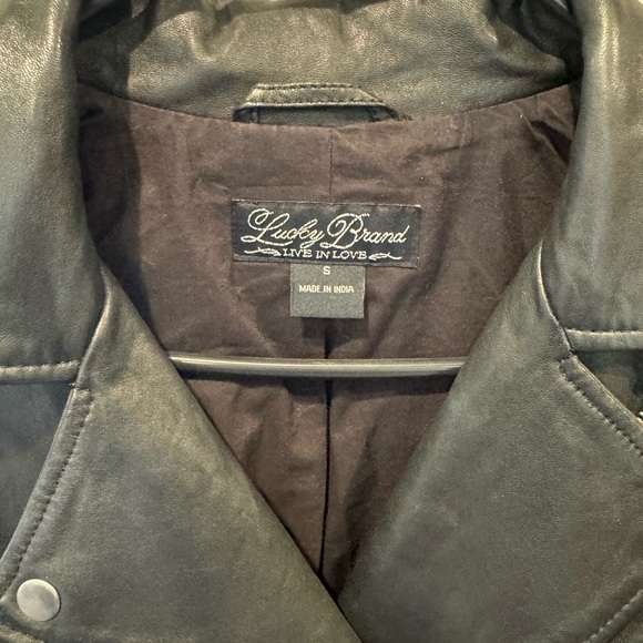 LuckyBrand leather jacket - Picture 5 of 7